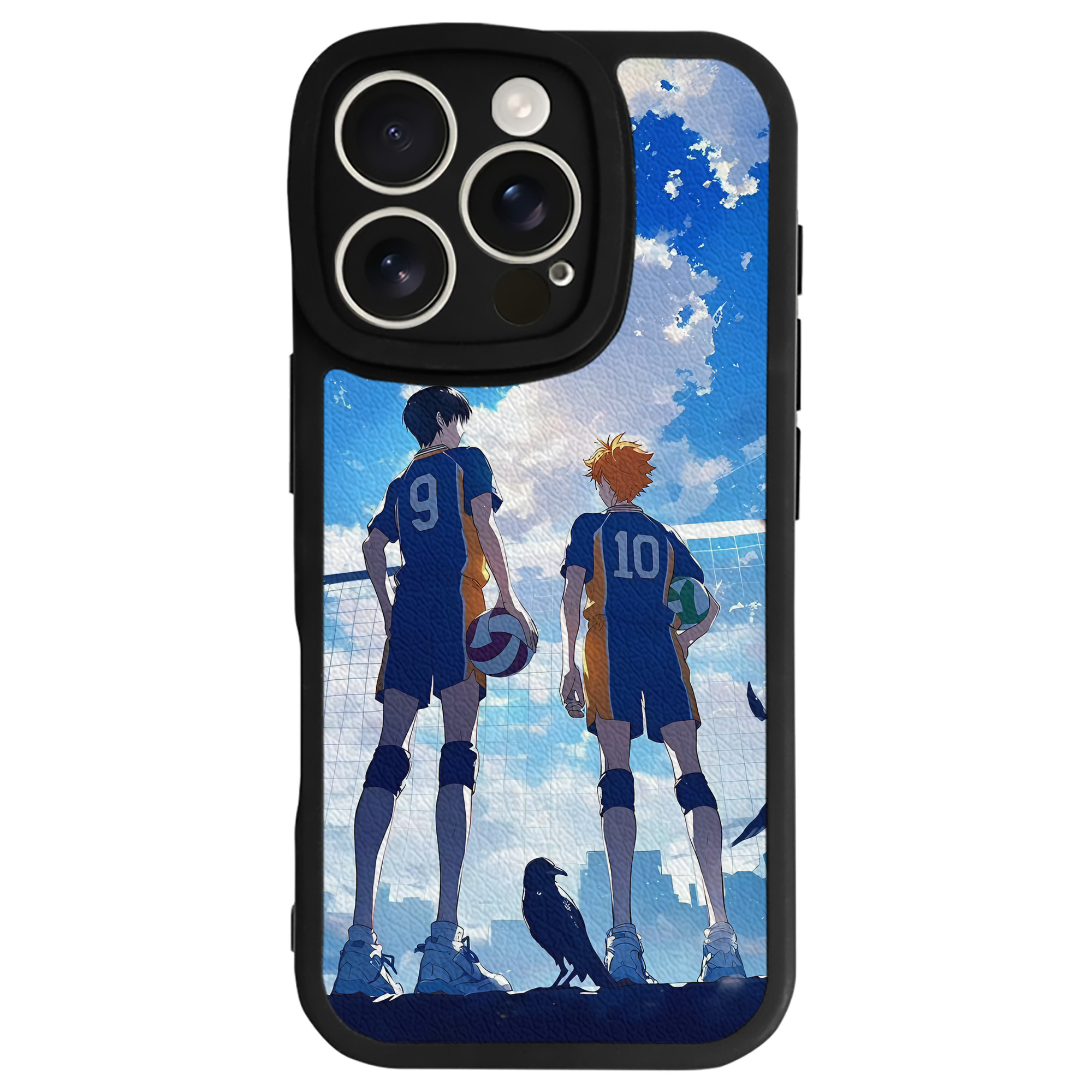 （画像用） ハイキュー!! Haikyu!! 【iPhone 16シリーズ対応】シリコンスマホケース（レザー調） 材質：シリコン